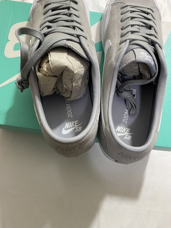 New Mens Size 10.5 Grey White Nike All Court CK Skateboarding Shoes main image 7